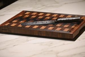 Planche à découper en bois de noyer pour la cuisine, planche à découper pour la viande, planche à découper en bois de boucher, planche à découper réversible - Product Image 6