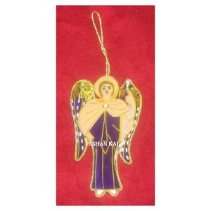 Indian Manufacturer Beautiful Unique Design Handmade Top Class Look Christmas <b>Ornament</b> <b>Car</b> Shape Zari Embroidery For Decoration - Product Image 3