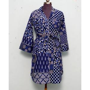 Vestido Largo de Algodón Ecológico con Estampado Floral, Mangas Coreanas, Estampado a Mano, Cuello en V, Talla Midi, Estilo Camisero, Informal, para Fiestas de Verano - Product Image 4