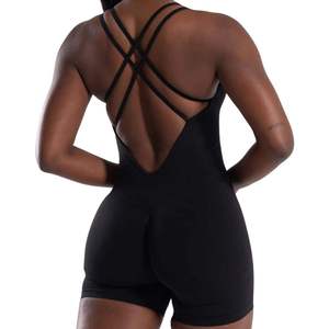 BodySpartan Combinaison moulante sans coutures pour femme, sans manches, effet gainant, contrôle du ventre, tenue de sport - Product Image 5