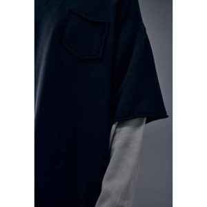 Classic Man <b>Double</b> Sleeve T <b>Shirt</b> <b>Two</b> Layer Sleeve Long Sleeve Crew Neck Casual <b>Shirt</b> Soft Comfortable Fabric Modern Streetwear - Product Image 4