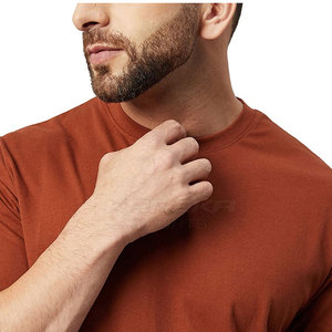Camiseta Extra Grande de Primera Calidad para Hombre, Corte Regular, 100% Algodón, Sólida, Transpirable, de Secado Rápido, Elegante, Informal, para Exteriores - Product Image 5