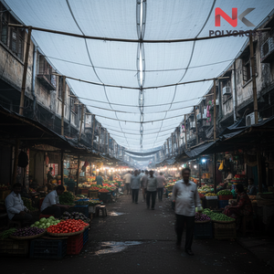 Bâche d'ombrage imprimée en toile pour marché de détail, légère, pour branding, utilisation sur stand de marché, pour le marché indien - Product Image 4