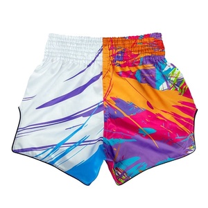 Personalice sus pantalones cortos de Muay Thai con diseño de impresión sublimada personalizada Pantalones cortos de boxeo Ventas calientes Pantalones cortos transpirables DE LUCHA - Product Image 5