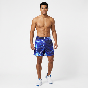 Shorts en polyester pour homme à imprimé éclair, séchage rapide, taille élastique, décontractés, sportifs, avec poches - Product Image 3
