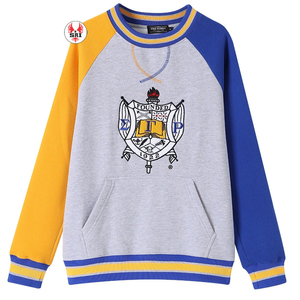 Sweat-shirt en molleton de coton brodé pour femmes de la sororité Sigma Gamma Rho |   Col rond brodé sur mesure pour femmes de la sororité SGRho - Product Image 1