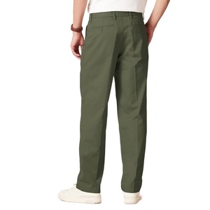 Custom High Quality Cotton <b>Men's</b> Twill Vintage High <b>Waist</b> Zipper Fly Lightweight Casual Work Pants Chinos <b>Trousers</b> <b>Men</b> - Product Image 3
