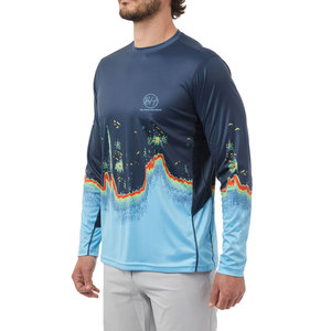 Camiseta de Pesca para Hombre, Diseño Personalizado al por Mayor, 100% Poliéster, Cómoda, Transpirable, Estampada - Product Image 3