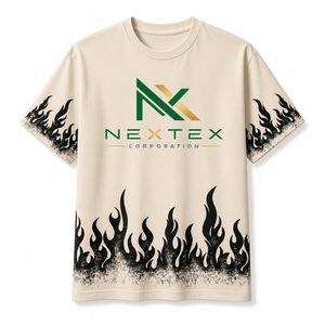 T-shirt en coton pour homme avec motif graphique effet vieilli motif flamme - Product Image 5