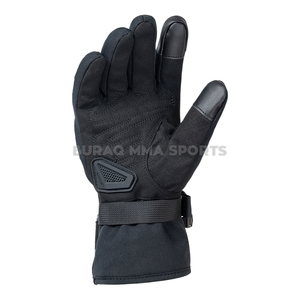 Gants de moto en cuir personnalisés avec fibre de carbone, imperméables pour l'hiver, unisexes - Product Image 2