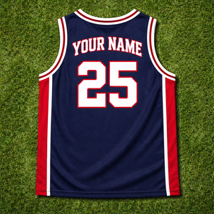 Camiseta de Baloncesto Personalizada para Equipos y Ligas, de Secado Rápido, Transpirable, 100% Poliéster, con Nombre y Número del Jugador Bordados - Product Image 2