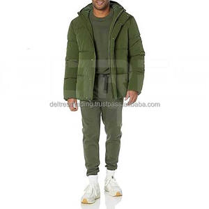 Chaqueta acolchada a prueba de viento con cuello con capucha y bordado, mejor calidad, precio al por mayor, nueva chaqueta de invierno informal de diseñador para hombre 2025 - Product Image 4