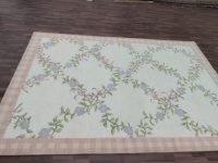 Tapis persan abstrait pastel noué à la main de haute qualité à bas prix |   Tapis Abusan fait main en laine/soie, 2x3 mètres, antidérapant, adapté aux animaux domestiques