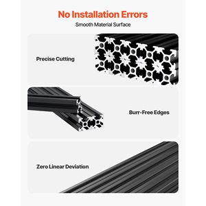 2020 10 Pezzi Profilo in Alluminio Estruso 23,62 Pollici 600 mm T5 ad Alta Resistenza Standard Europeo Anodizzato Guida Lineare ad Alta Resistenza - Product Image 3
