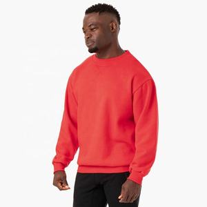 Sudadera con cuello redondo, lisa, teñida, en blanco, con bordado técnico, para la temporada de invierno, venta al por mayor, sudadera personalizada a precio de fábrica - Product Image 2