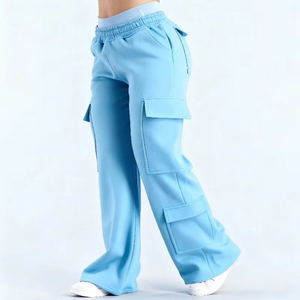 Pantalon de survêtement ample respirant de haute qualité, le plus vendu, avec poches cargo, taille élastique, 100 % coton, style décontracté et urbain - Product Image 5