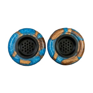 Quemador de Incienso Redondo de Madera Hecho a Mano por Artesanos Expertos, Mubakhar de Resina de Madera de la Mejor Calidad para Incienso Aromático - Product Image 2