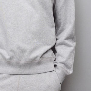 Customizable Design Men Modern Pullover Sweatshirt / <b>Crafted</b> With Smooth Texture And Relaxed Shape For Winter With Full Sleeves - Product Image 5