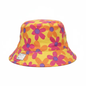 Sombrero de Pescador Retro de Algodón y Lino con Bloques de Color, Sombrero para el Sol con Impresión Personalizada, Bordado de Logotipo Personalizado, Colores y Patrones Personalizados, para Verano y Actividades al Aire Libre - Product Image 1