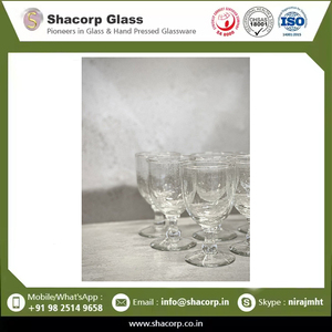 Gobelet à vin en verre transparent fait main avec motif à bulles pour la maison moderne et la vaisselle de restaurant - Product Image 6