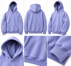 เสื้อฮู้ดผู้ชายปักโลโก้ตามสั่ง ผ้าฝ้ายถักทรงหลวม มีกระเป๋า เหมาะสำหรับฤดูใบไม้ผลิและฤดูใบไม้ร่วง - Product Image 4