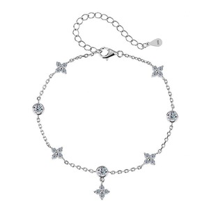 Hot Sale Moissanite Diamond <b>Bracelet</b> Elegant Jewelry <b>Bracelet</b> for Women Wedding Anniversary Birthday Gift Available For Sale - Product Image 1