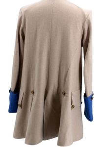 เสื้อโค้ทผู้ชาย ทำจากขนสัตว์แท้ 100%  หนังแท้ ระบายอากาศได้ดี น้ำหนัก 220 กรัม สไตล์ทหารอังกฤษ วินเทจ  แบบจำลองเสื้อแจ็คคอร์ปฝรั่งเศส - Product Image 6