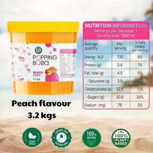 Té de Burbujas con Perlas de Tapioca Sabor Melocotón, Certificado Halal, Lactato de Calcio, VINUT TRUST, Listo para Consumir, Bajo MOQ - Product Image 5