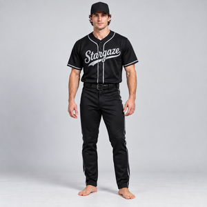 Uniforme de béisbol personalizado con material transpirable, comodidad flexible, diseño elegante para el equipo, costuras duraderas y profesional. - Product Image 3