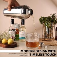 Shaker à cocktails en acier inoxydable Prarabdh 60 ml, anti-fuite, accessoires de bar, lot de 12 outils de bar, prix de gros pour exportateurs