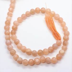 Cuentas Redondas Lisas de Piedra Lunar Melocotón AAA de 6-7MM, Cuentas de Piedra Lunar, 5 Hilos de 13 Pulgadas, Cuentas Redondas de Piedra Lunar Melocotón Natural - Product Image 4