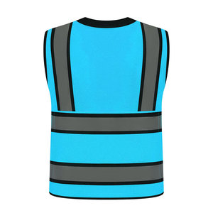 Chaleco de Seguridad Reflectante para Hombre, Alta Visibilidad, Bolsillos Amplios, Impermeable, para Trabajo y Construcción, Etiqueta Personalizada - Product Image 2