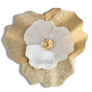 Conjunto de Arte Decorativo de Flores Metálicas Modernas para Pared, Adornos Florales Hechos a Mano para Decoración del Hogar y Sala de Estar - Product Image 5