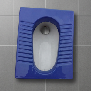Vistaar WC Céramique Bleu Rustique Orissa Style Oriental Cuvette à la Turque Sanitaire de Salle de Bain Export - Product Image 2