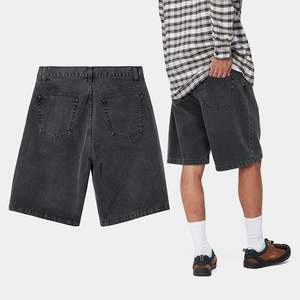 Pantalones Cortos de Mezclilla para Hombre con Cremallera, Estilo Urbano, Vintage, Casual, con Agujeros, Lavado Claro, para Verano, Precio de Fábrica - Product Image 5