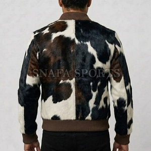 Chaqueta de invierno personalizada para hombre con diseño impreso, venta directa de fábrica, hecha con el mejor material, talla adulto, chaquetas de cuero de vaca. - Product Image 2