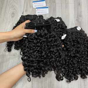 ผมเวียดนามแท้ 100% แบบเวอร์ติคอล ลอนหยิกแบบพม่า สีดำธรรมชาติ ขายดี พร้อมส่งจากซัพพลายเออร์ยอดนิยม - Product Image 1