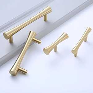 Hammered Gold Steel Cabinet T Bar Handle Pull Modern Kitchen Drawer <b>Wardrobe</b> Cupboard Furniture <b>Hardware</b> Antirust Durable - Product Image 4