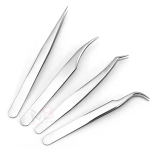 Nuevas Pinzas con Punta Recubierta de Diamantes para Extensión de Pestañas, Pinzas con Agarre de Diamantes, Marca Privada - Product Image 1