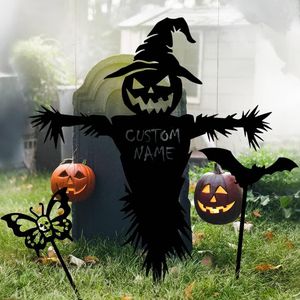 Ornements de jardin en fer forgé pour l'extérieur, résistants aux intempéries, pour installations décoratives sur pelouse pendant les saisons d'automne et les fêtes. - Product Image 4