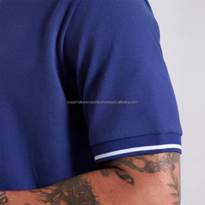 2024 motif solide de golf de Performance de luxe pour polos Logo personnalisé numérique 100% coton de haute qualité fabriqué au Pakistan - Product Image 4