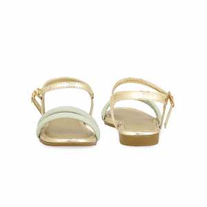 Sandal-KD9849 plates fantaisie dorées pour filles - Product Image 2