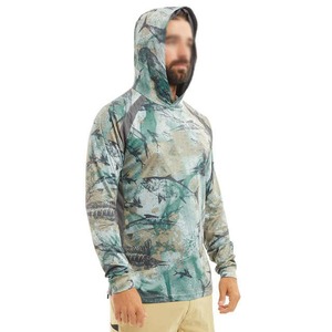 Camisetas de Pesca con Capucha de Manga Larga, Transpirables, de Secado Rápido, Impermeables UPF50, con Diseño Personalizado y RTS - Product Image 1