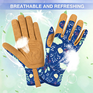 Factory Made Breathable Flowers Sublimation <b>Gardening</b> Gloves Comfortable for Adults Good Quality Hand Safety <b>Gardening</b> Gloves - Product Image 4