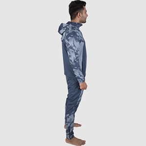 Blaze Fight Wear Survêtement coupe-vent zippé Ensemble 2 pièces Survêtement de jogging en nylon uni léger surdimensionné pour hommes - Product Image 3