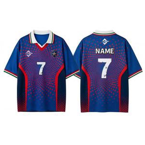 Football 2026 Custom Heat Transfer Printed Soccer Jersey Short Breathable Quick Dry Team Uniform Youth Football Training Wear - Product Image 1