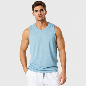 Mens Muscle Tank Top Lightweight Breathable Comfortable Quick Dry Sleeveless Fitness Training Gym Sports <b>Athletic</b> Apparel - Product Image 1