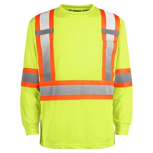 Camisa de Seguridad ANSI 2 de Alta Visibilidad con Manga Larga y Diseño Nuevo, con Luz LED Intermitente e Impermeable para Hombre - Industrias de Belleza y Cuero - Product Image 4