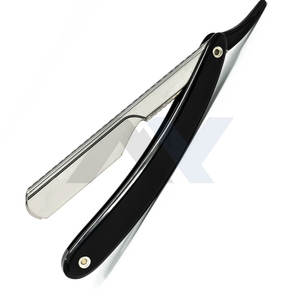 Rasoir professionnel pour barbier, lame en acier inoxydable, manche en plastique, rasoirs et shavettes personnalisés OEM, vente en gros, approvisionnement en vrac - Product Image 3