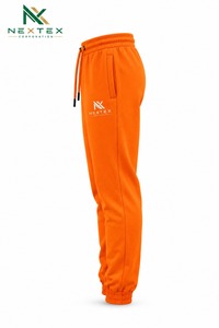 Pantalones Deportivos Nuevos para Hombre, Color Naranja, Cintura Elástica con Cordón, Bolsillos, Casuales, de Algodón Medio, Transpirables, para Primavera - Product Image 2